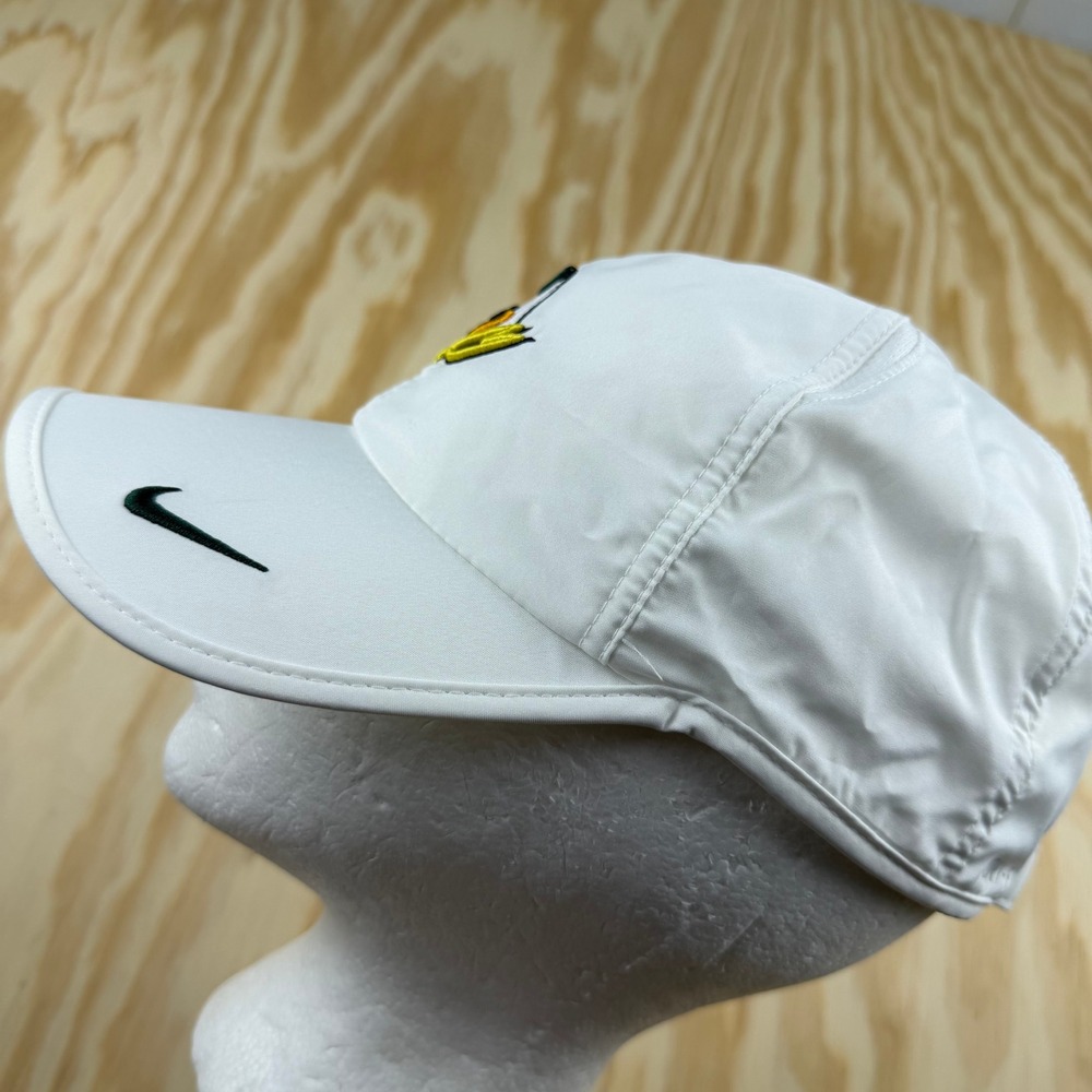 Nike Oregon Ducks Featherlight Dri-FIT Hat White Adjustable Baseball Cap Mens - Picture 3 of 5